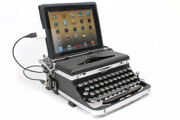 Royal USB Typewriter as iPad Dock
