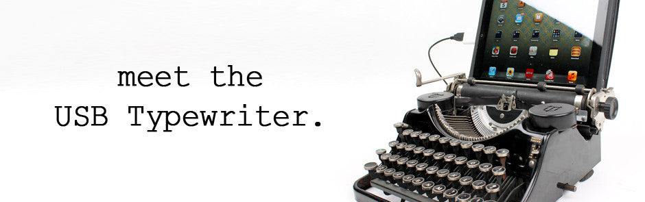 USB Typewriter in use with an iPad