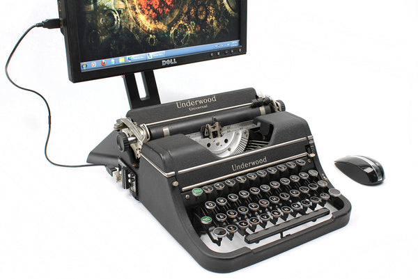 Typewriter Computer Keyboard / iPad Stand (Model D)
