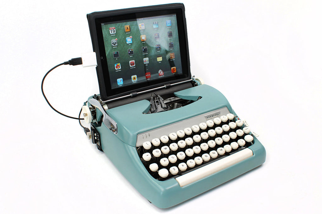 Classic Typewriter Bluetooth Keyboard with Stand