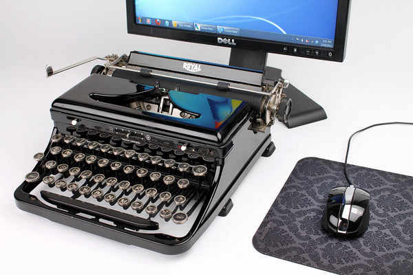 USB Typewriter Computer Keyboard/Dock (Royal Model O)