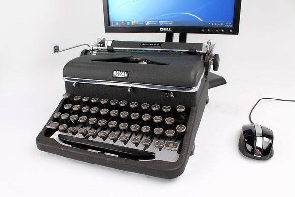 USB Typewriter Computer Keyboard/Dock (Royal Quiet Deluxe)