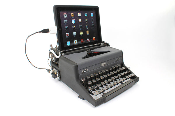 USB Typewriter Computer Keyboard/Dock (Royal Arrow)